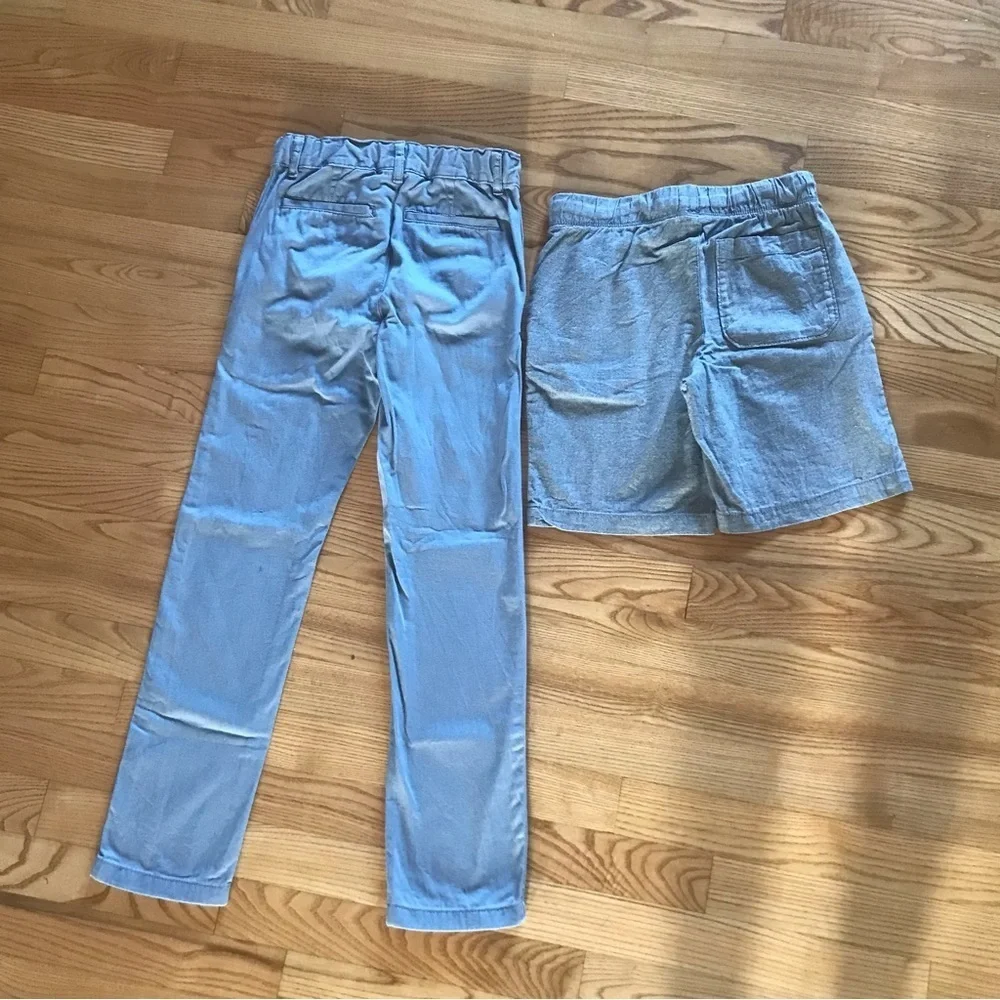 Boys size 8 gray shorts pants lot dress medium old navy Childrens place slim